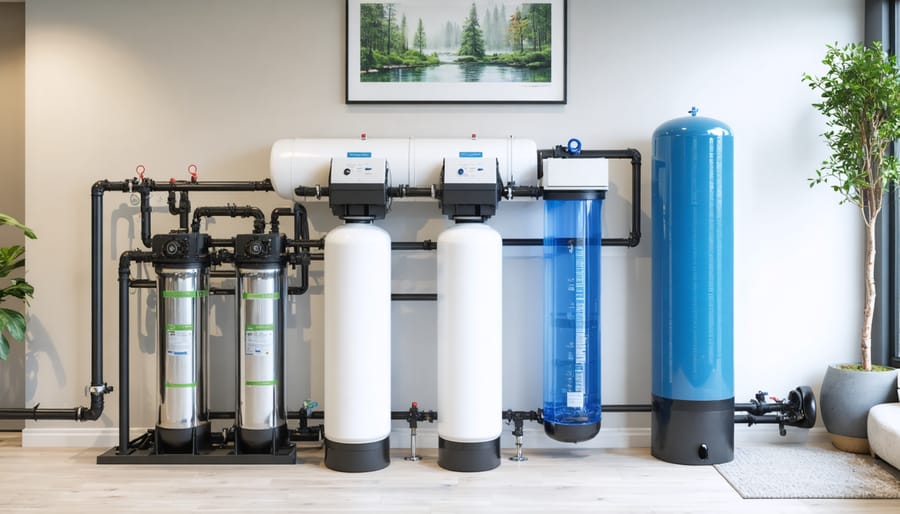 Professional installation of whole house water filtration system