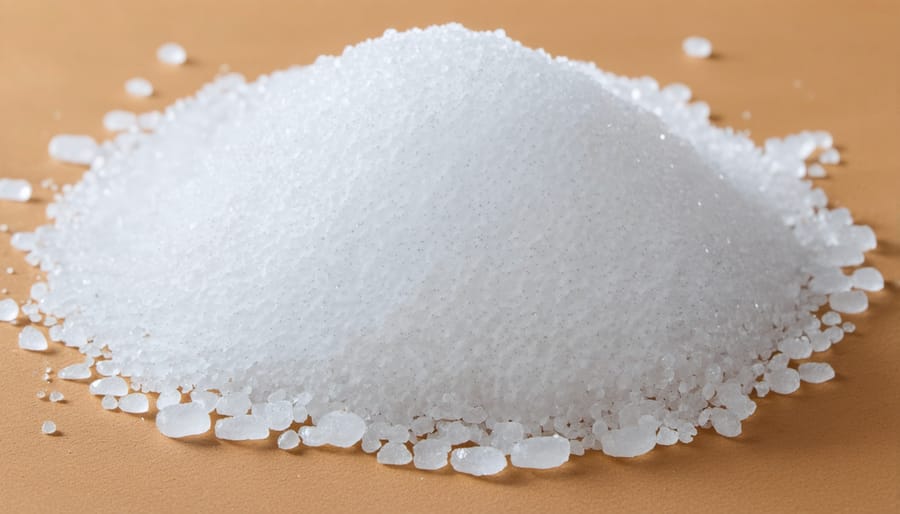 Modern water softener installed in residential basement with plumbing connections