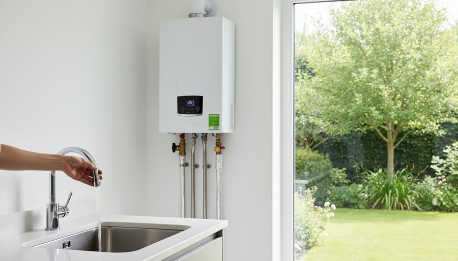 Clear mountain stream flowing through natural landscape representing water conservation